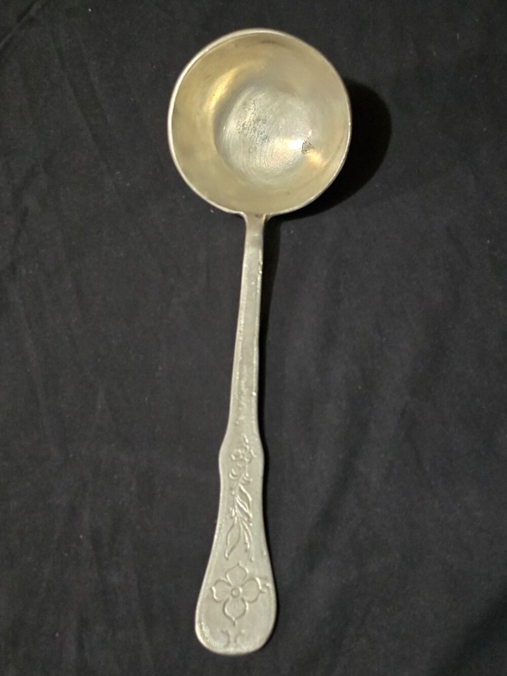 Vtg Askvoll Brug Norwegian Pewter Large Serving Ladle - 12 3/4" L